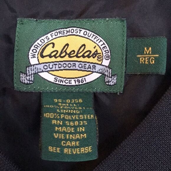 Cabelas Mens Black Golf Pullover - Picture 3 of 4